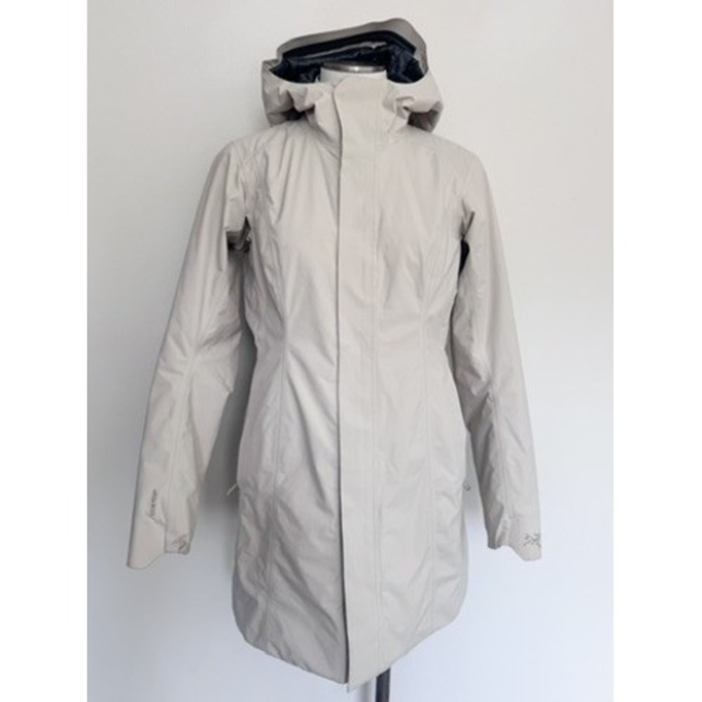 Arcteryx Durant Coat Womens Ivory GORE-TEX Insulated Parka Jacket 32in Length